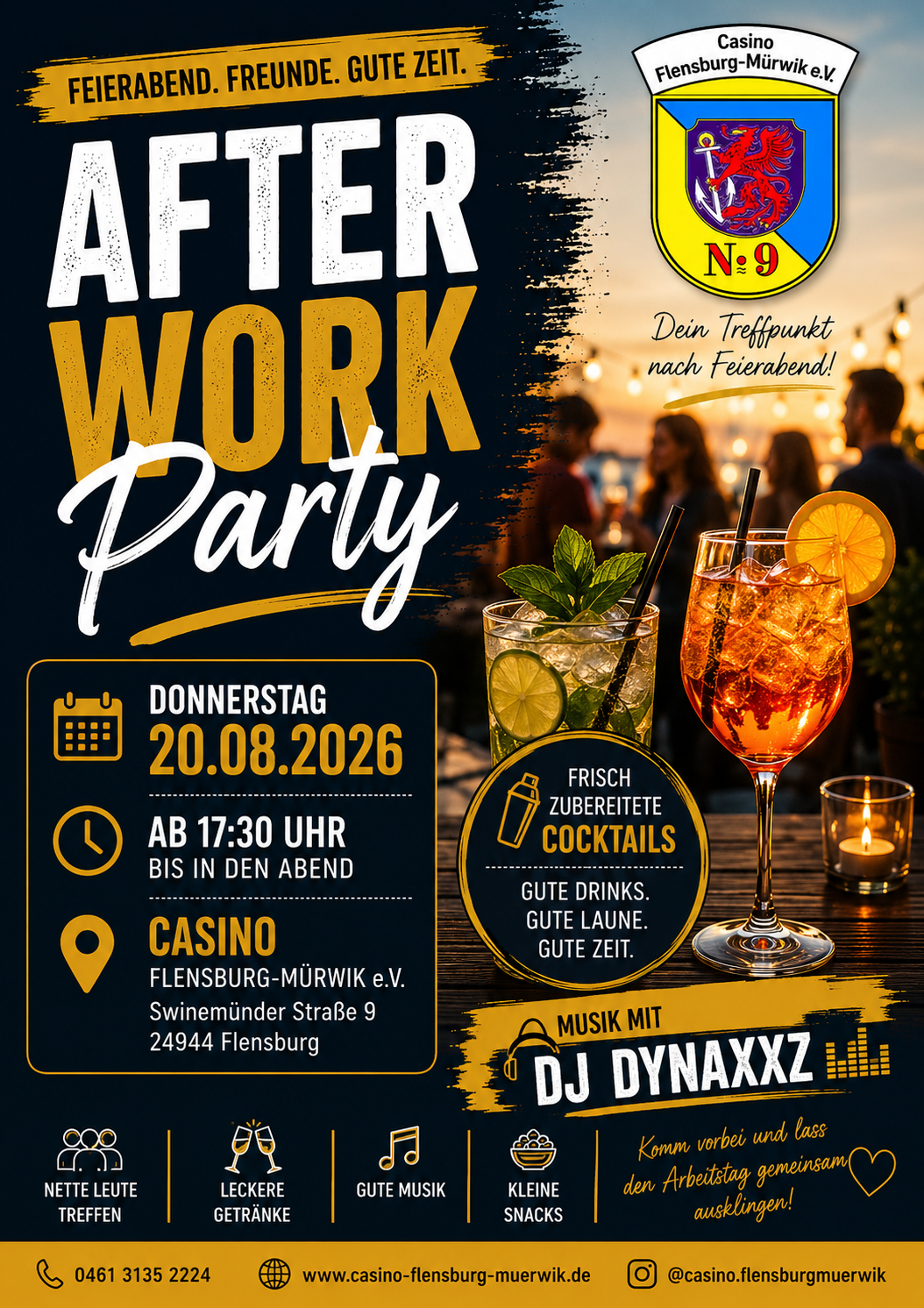 Event-Flyer after work party Sommerfest